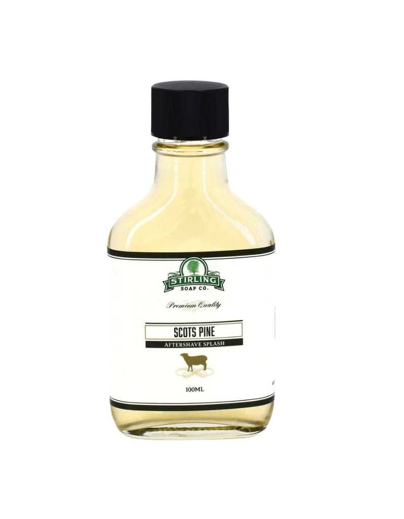 Stirling Pine Oakmoss Aftershave Splash bottle for men's grooming