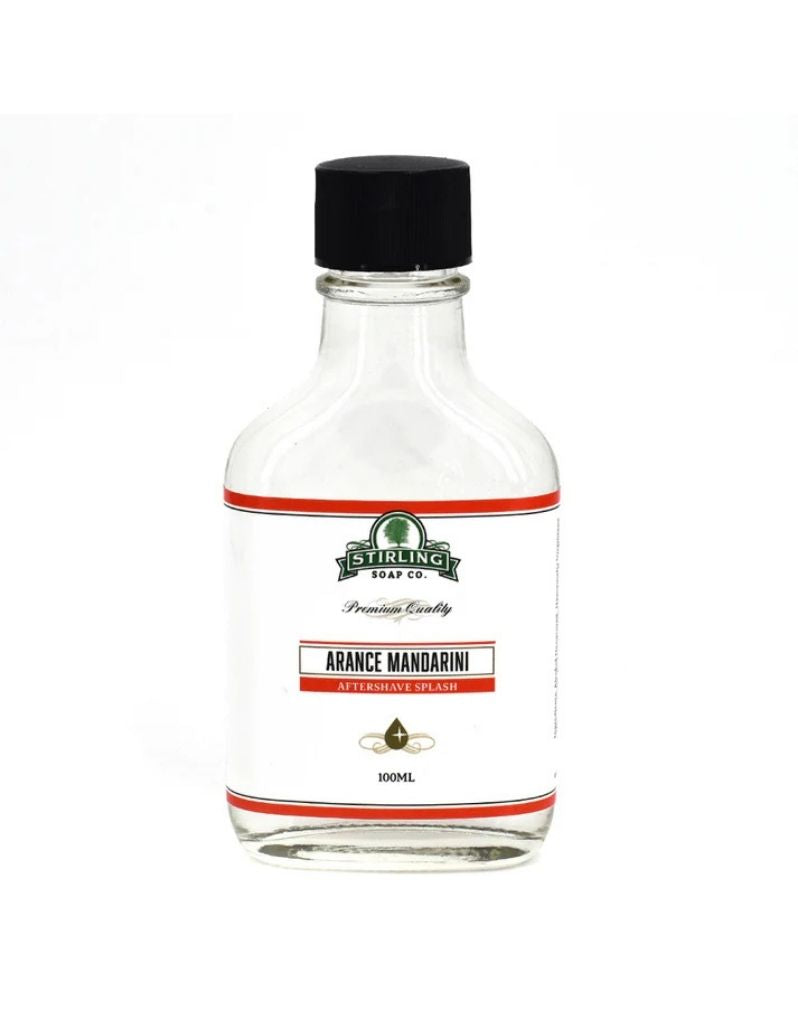 Stirling Arance Mandarini aftershave splash bottle with bright citrus fragrance and classic alcohol-based formula.