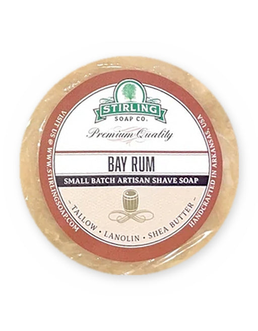 Stirling Soap Co. - Bay Rum Shave Soap Refill Puck, 4.5oz