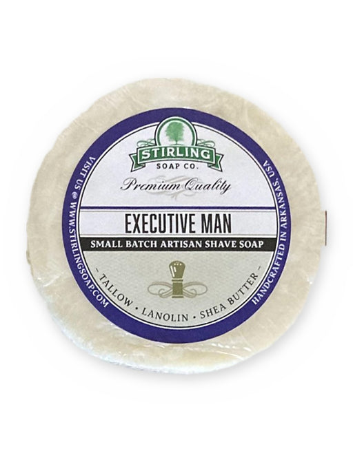 Stirling Soap Co. - Executive Man Shave Soap Refill Puck, 4.5oz