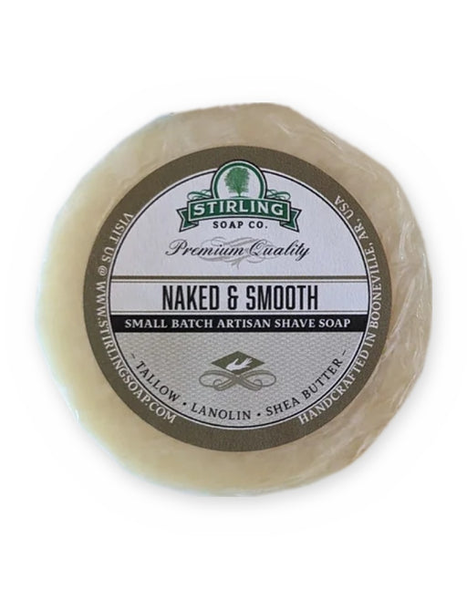 Stirling Soap Co. - Naked & Smooth Shave Soap Refill Puck, 4.5oz