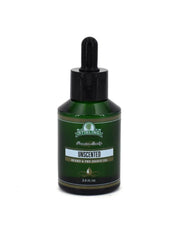 Stirling Unscented Beard & Pre-Shave Oil 2 oz dark green bottle with dropper on white background.