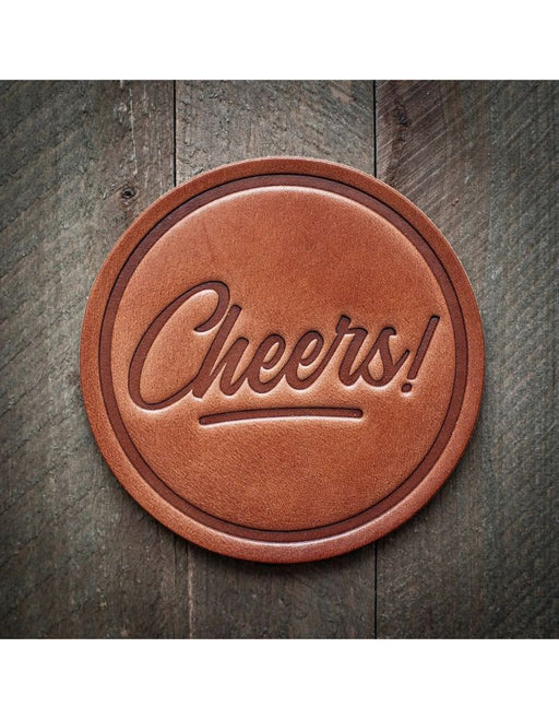 Sugarhouse Leather - Leather Coaster, Cheers