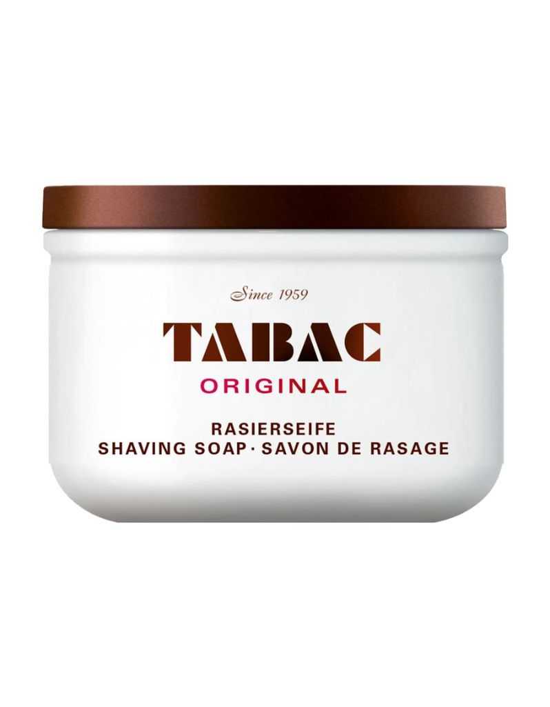 Tabac Original shaving soap in a white bowl