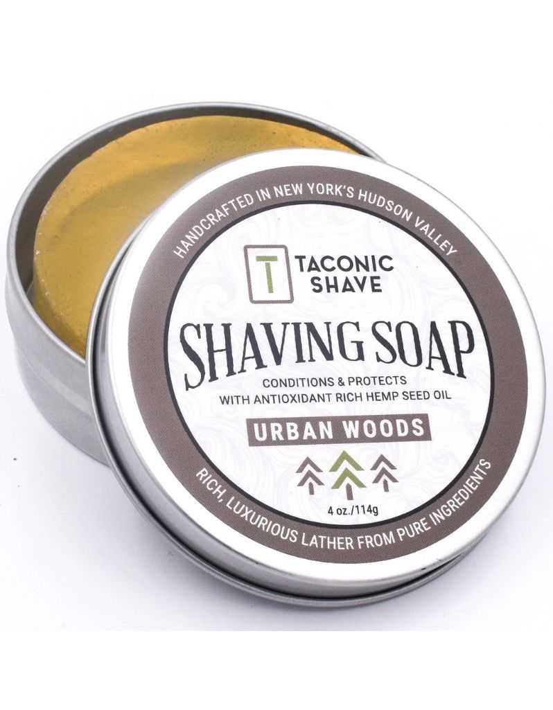 Taconic Shave - Urban Woods Shaving Soap with Hemp Seed Oil