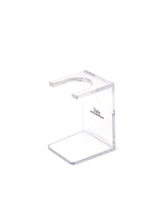 Clear drip stand for shaving brushes