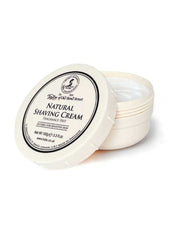 Open jar of Taylor of Old Bond Street Natural Shaving Cream, fragrance free, for sensitive skin