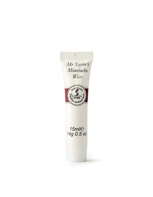 Taylor of Old Bond Street Mr Taylor's Moustache Wax 15ml – compact white tube, 14g, herbal formula, pure ingredients