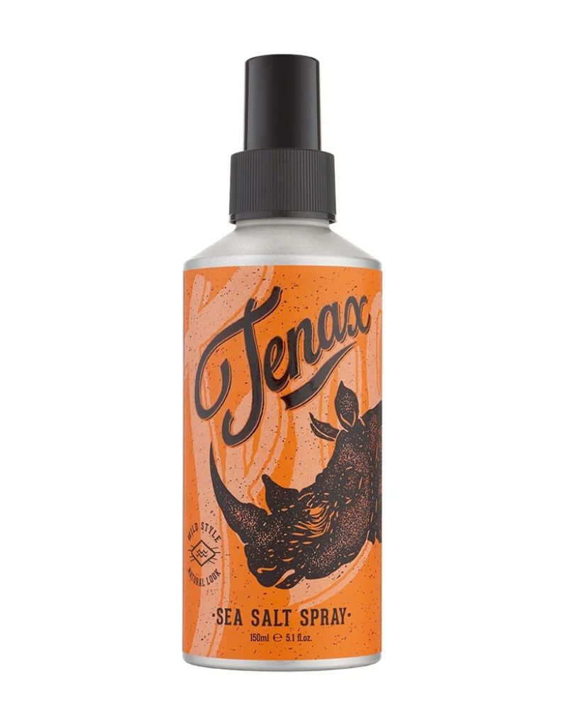 Tenax Sea Salt Spray 150 ml / 5.1 fl oz aluminum bottle with orange rhino label for volume and texture
