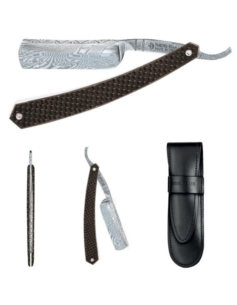 Thiers Issard - Damascus Straight Razor, Round Point, 6/8" (Special Edition)