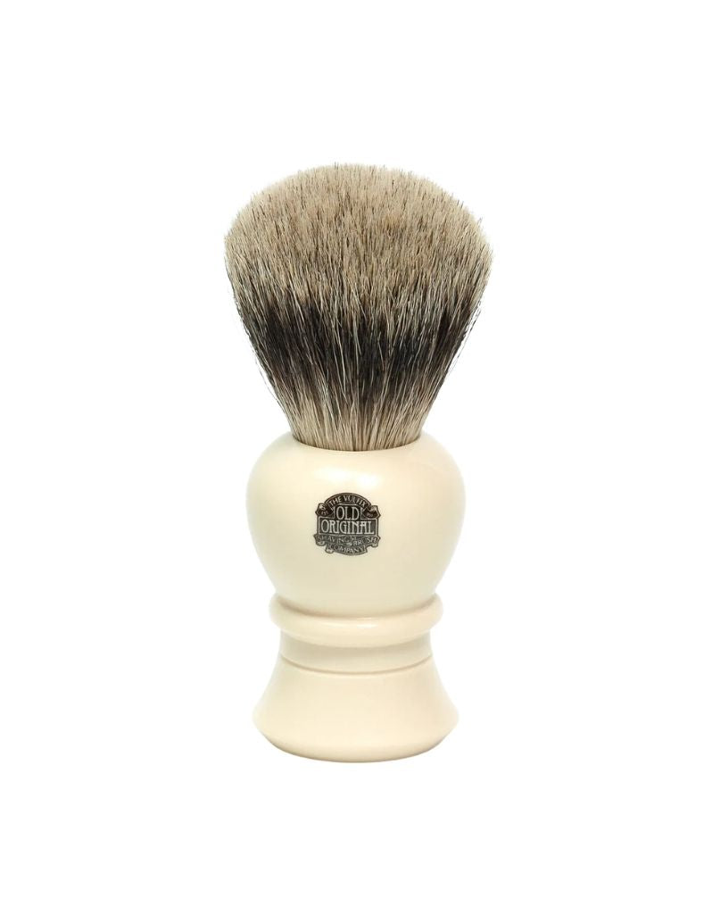 Vulfix - 2236S Super Badger Shaving Brush, Faux Ivory Handle