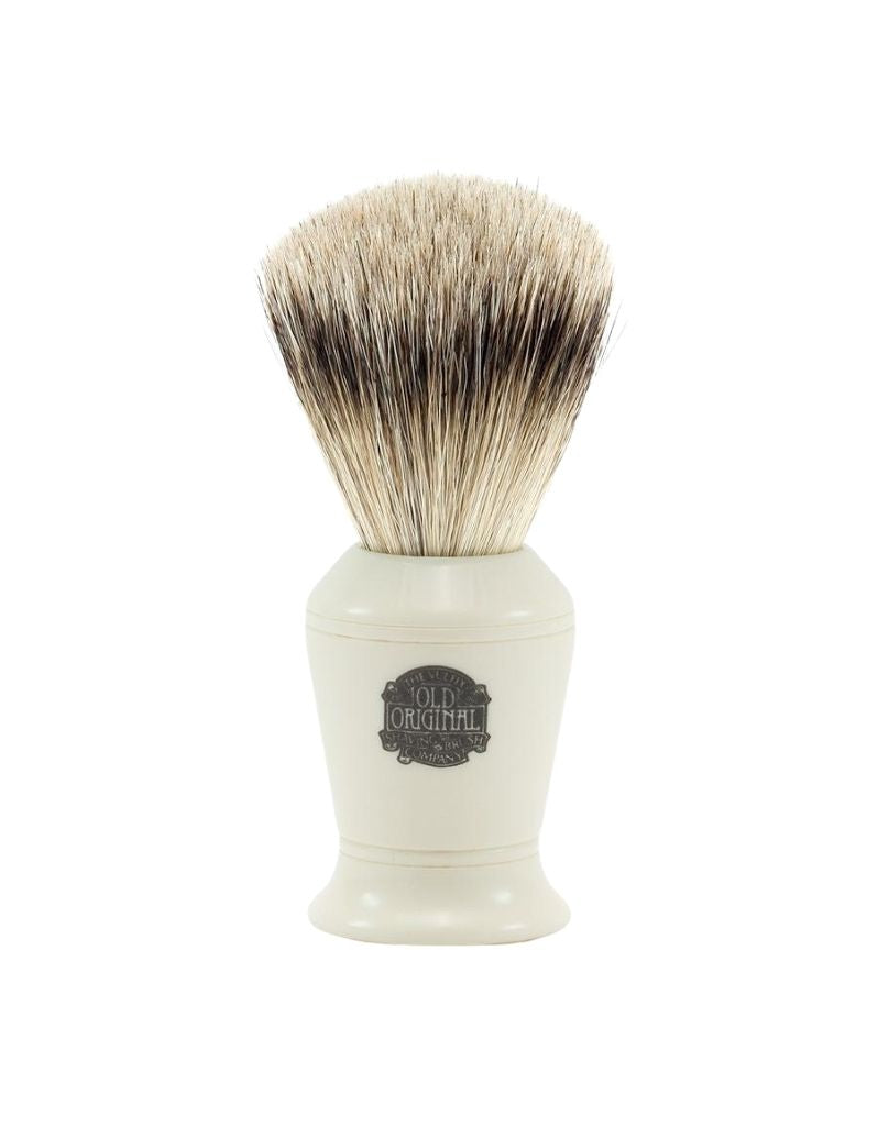 Vulfix - 374 Super Badger Shaving Brush, Faux Ivory Handle