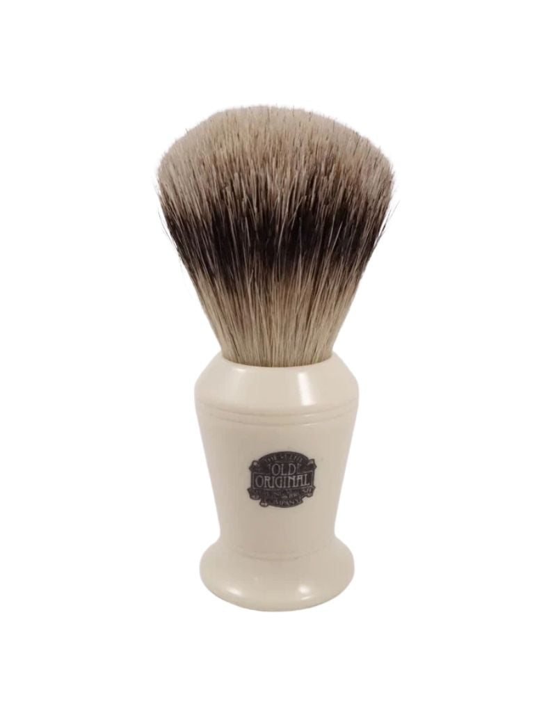 Vulfix - 376 Super Badger Shaving Brush, Faux Ivory Handle