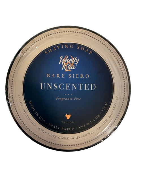 Wholly Kaw - Bare Siero Tallow Shaving Soap, Unscented