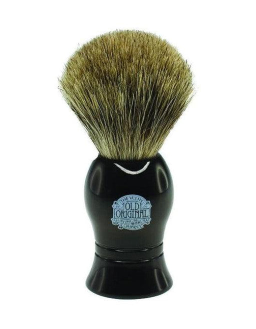 Vulfix - Pure Badger Shaving Brush, Black Handle - New England Shaving Company