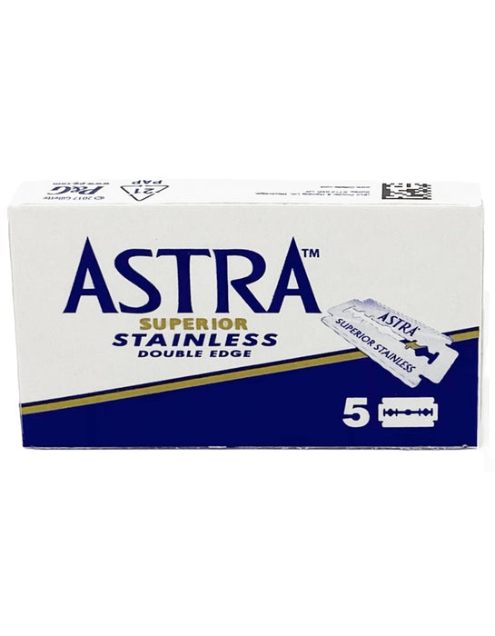 Astra - Blue Stainless Double Edge Razor Blades