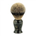 Edwin Jagger - BMPSBBB Plaza Imitation Black Marble Best Badger Shaving Brush, Medium - New England Shaving Company