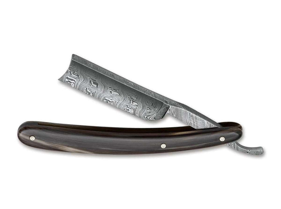 Boker - Damast Horn, Straight Razor 6/8" - New England Shaving Company