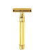 Edwin Jagger - DE89811GBL Octagonal Safety Razor, Gold Plated - New England Shaving Company