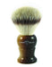 Edwin Jagger - 3EJ282SYNST English Shaving Brush, Imitation Light Horn with Synthetic Silver Tip Fiber, Large - New England Shaving Company