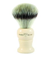 Edwin Jagger - 3EJ287SYNST English Shaving Brush, Imitation Ivory with Synthetic Silver Tip Fiber, Large - New England Shaving Company
