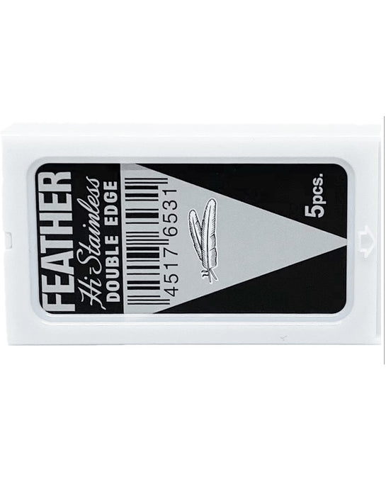 Feather - Black Double Edge Razor Blades - New England Shaving Company