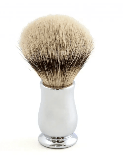 Edwin Jagger - CSBST Chatsworth Chrome Silver Tip Badger Shaving Brush, Medium - New England Shaving Company