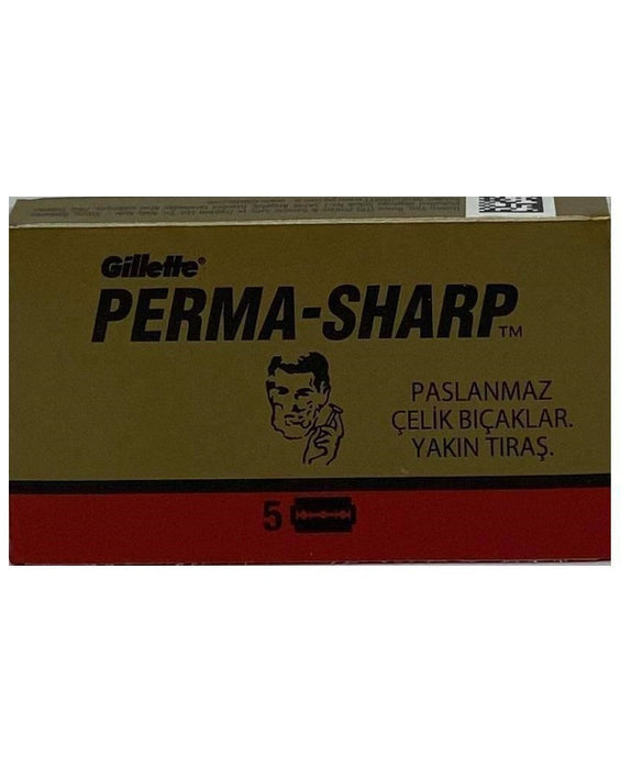 Gillette - Perma Sharp Double Edge Razor Blades - New England Shaving Company