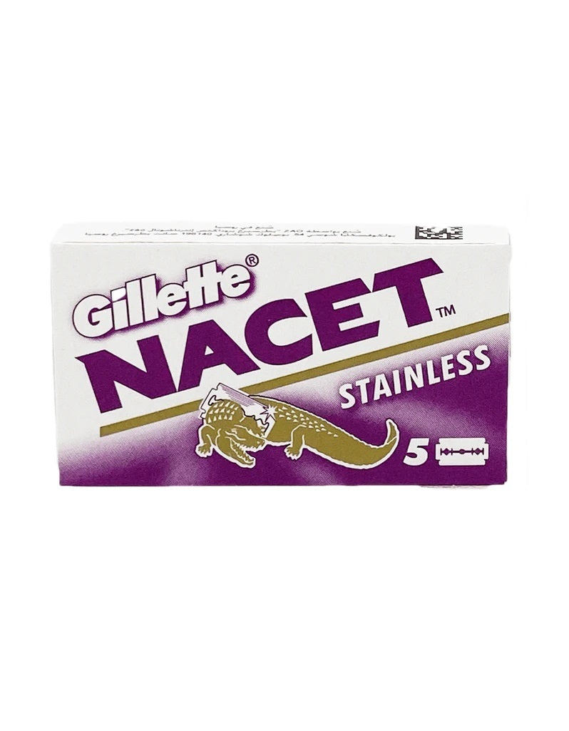 Gillette Nacet stainless razor blades box for shaving