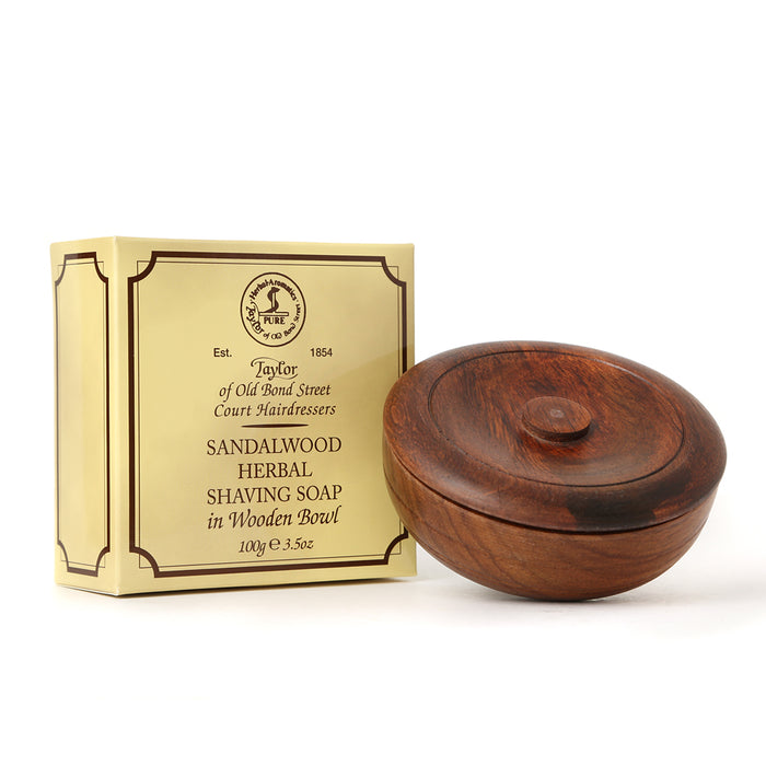 Taylor of Old Bond Street - Sandalwood Shaving Soap in Wooden Bowl