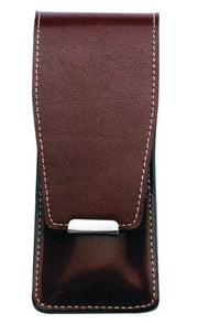 Erbe Solingen 4-Piece Manicure Set, Smooth Leather, Brown Snap Case - New England Shaving Company