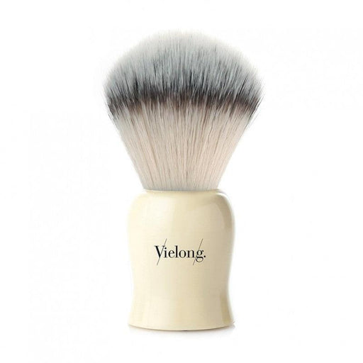 Vielong Rolho Fibersoft Synthetic Badger Hair Shaving Brush with Ivory Handle - New England Shaving Company