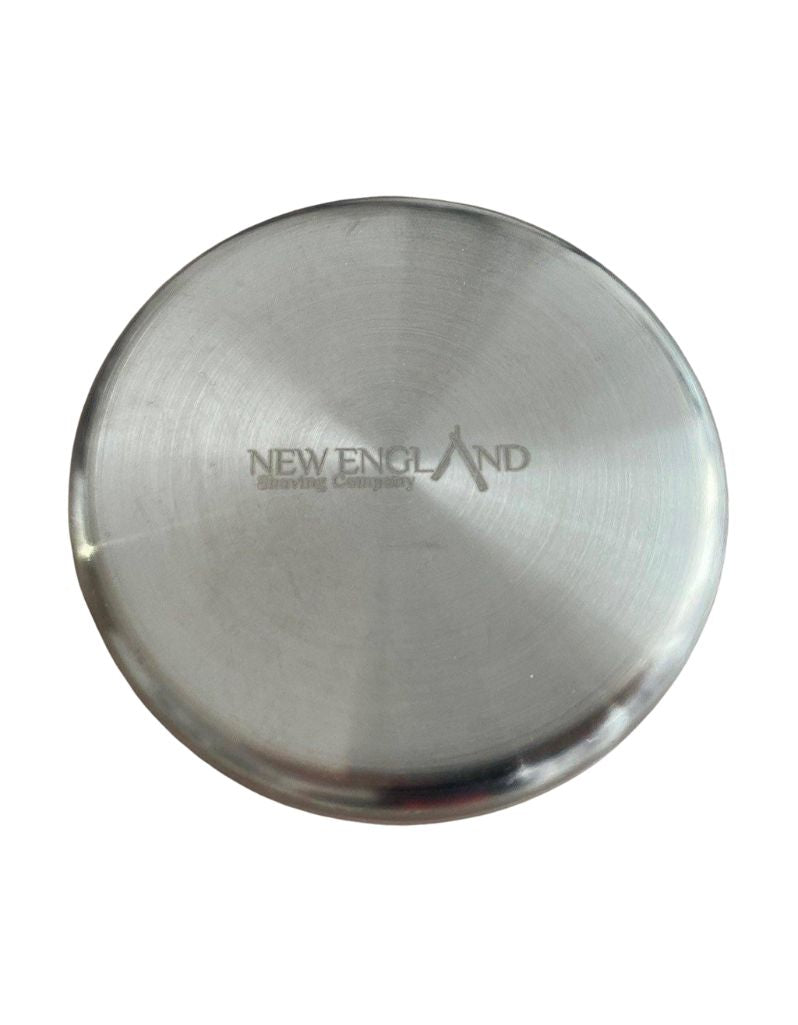 New England Shaving Company - Stainless Steel Shaving Soap & Cream Bowl with Lid