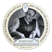 Extro Positano Shaving Cream jar with fig and jasmine scent, enriched with Q10, calendula oil, and St. John's wort.