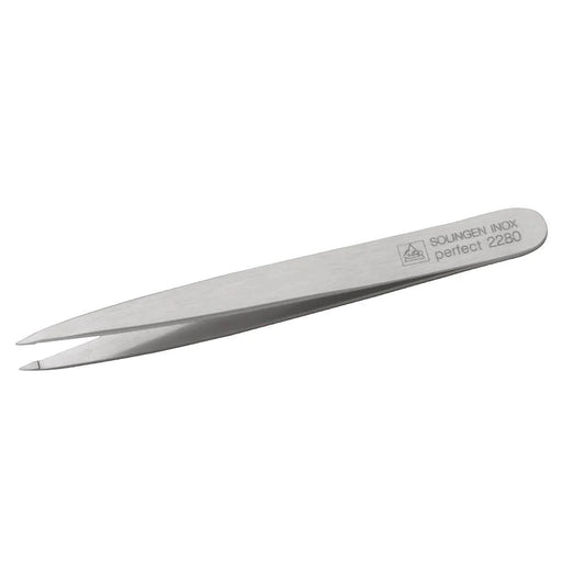 Erbe Solingen "Perfect" Stainless Steel Pointed Tip Tweezers - New England Shaving Company