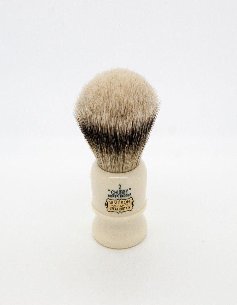 Simpson - Chubby 2 Shaving Brush, Super Badger - New England Shaving Company