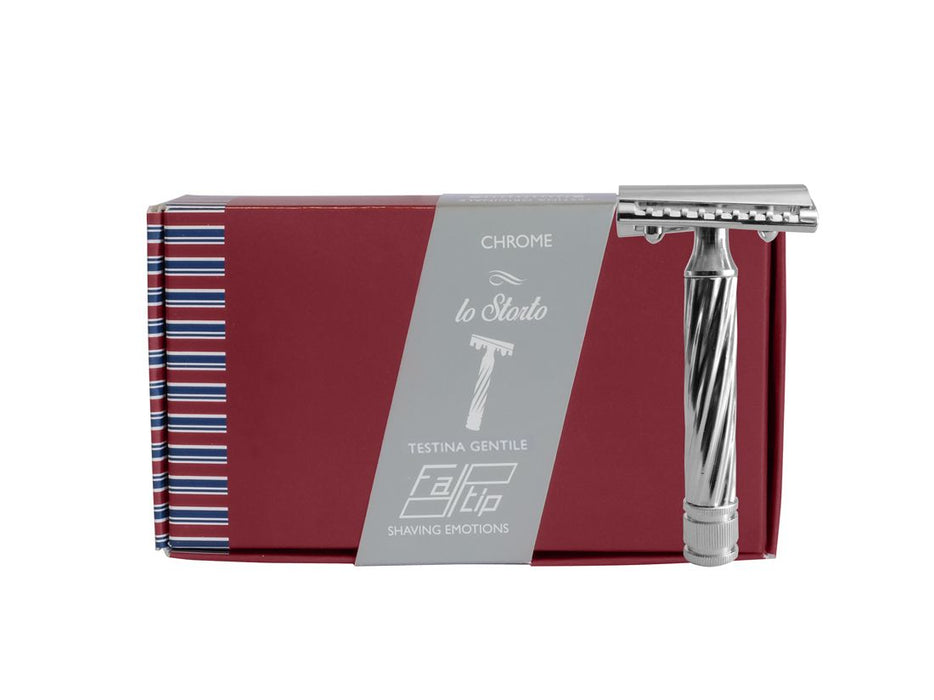 Fatip - Lo Storto Gentile Closed Comb Safety Razor, Chrome