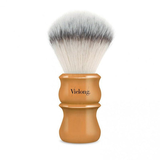 Vielong Tulip Fibersoft Synthetic Badger Hair Shaving Brush with Butterscotch Handle - New England Shaving Company