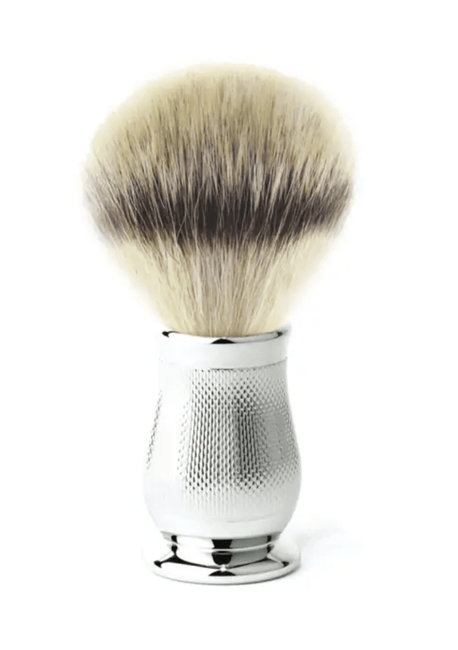 Edwin Jagger - CBASBSYNST Chatsworth Barley Synthetic Silver Tip Shaving Brush, Medium - New England Shaving Company