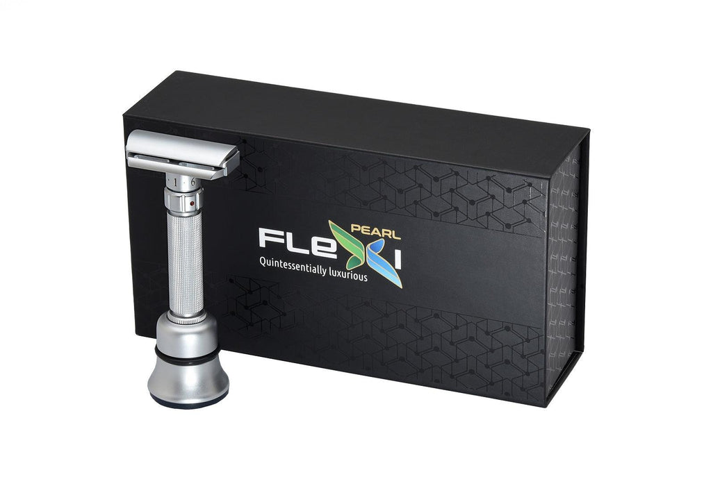 Pearl - Flexi Adjustable Safety Razor with Stand