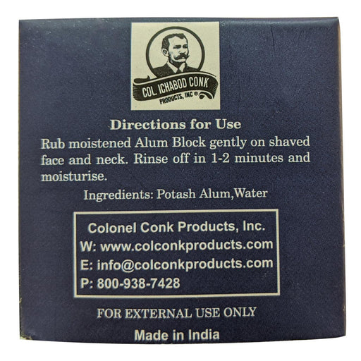 Colonel Conk - Alum Block - Travel Size - New England Shaving Company