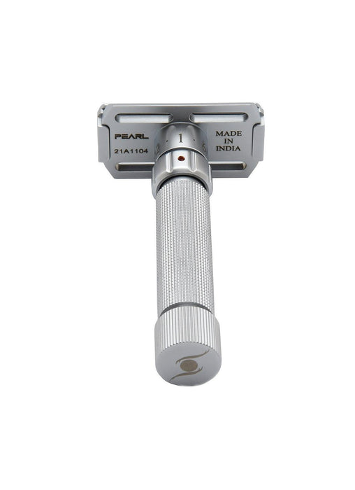 Pearl - Flexi Adjustable Safety Razor with Stand - New England Shaving Company