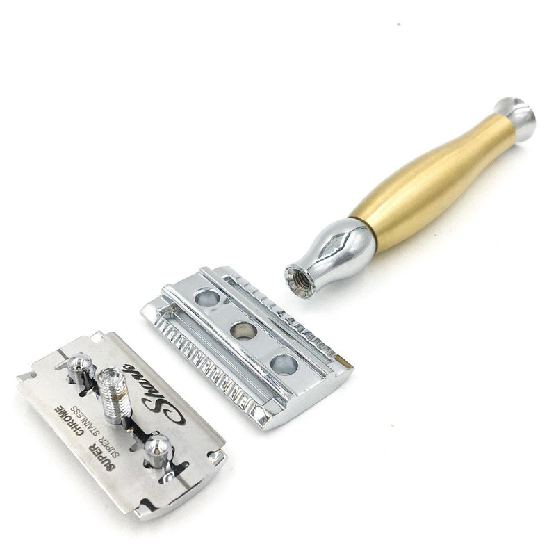 Parker - "Gold Tone" Closed Comb Safety Razor 48R - New England Shaving Company