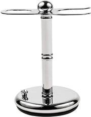 Parker - Chrome Straight Razor and Brush Stand - New England Shaving Company
