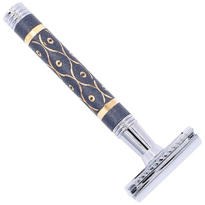 Parker - Closed Comb Safety Razor 65R - Gray and Gold