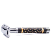 Parker - Closed Comb Safety Razor 65R - Gray and Gold - New England Shaving Company