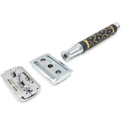 Parker - Closed Comb Safety Razor 65R - Gray and Gold - New England Shaving Company