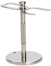 Parker - Stainless Steel Straight Razor and Brush Stand - New England Shaving Company