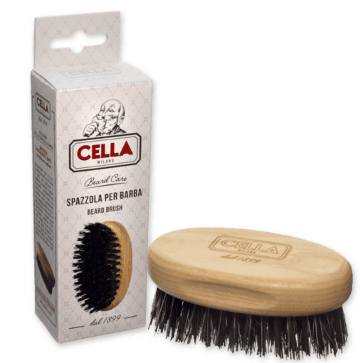 Cella  - Beard and Mustache Brush - Ash Wood Handle