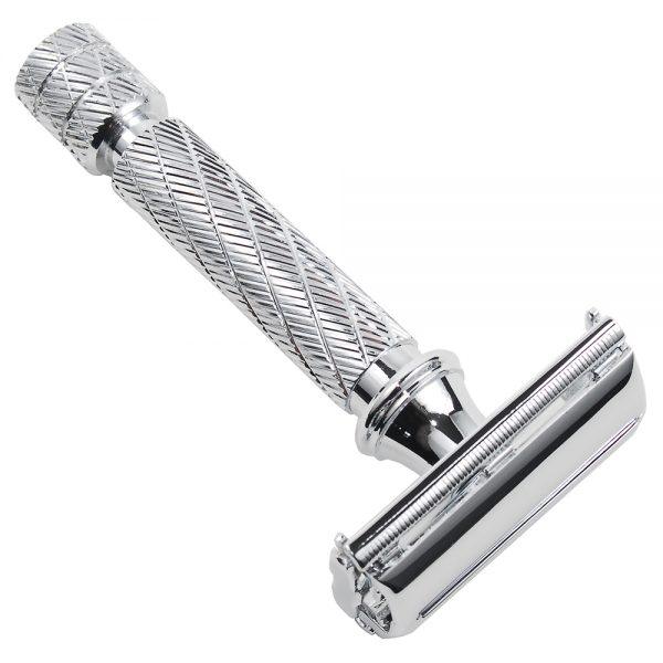 Parker - Short Handle Butterfly Safety Razor 87R - Chrome - New England Shaving Company
